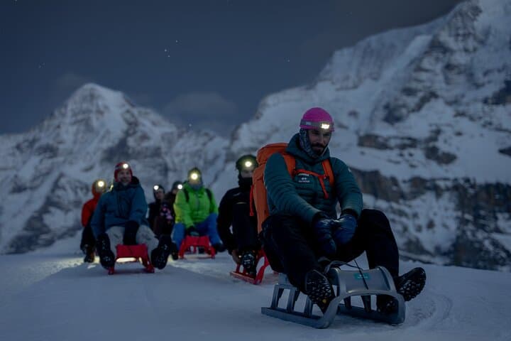 Night Sledding from Interlaken