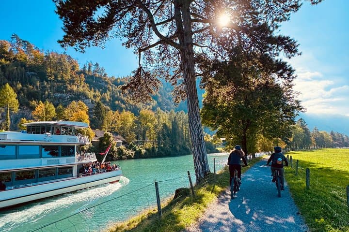 PRIVATE E-Bike Tour Discover Interlaken – Lakes Ruins and Views
