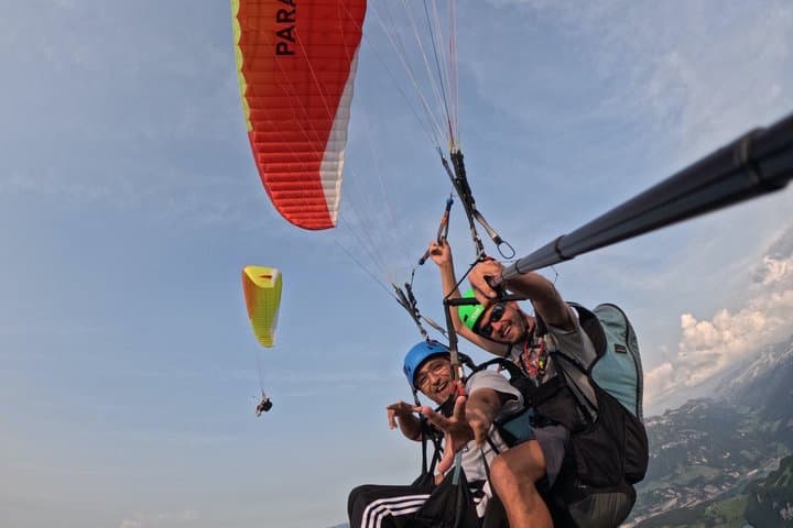 all inclusive Paragliding with Waterfall 4k Video and HD Pictures