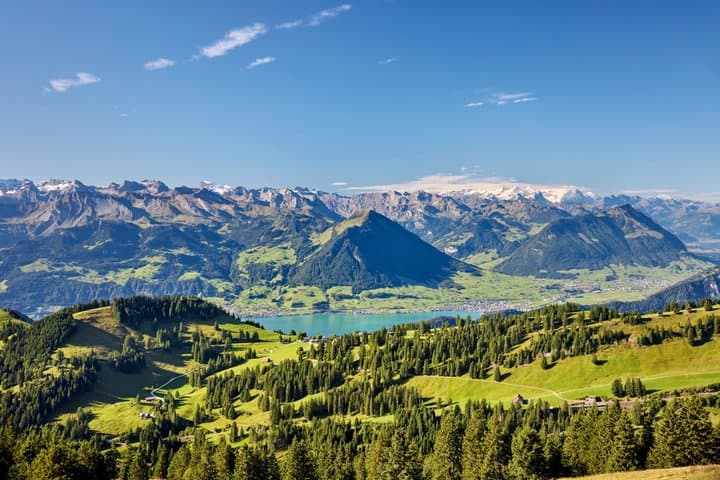 Self-guided: Mount Rigi, Lake Lucerne Cruise and Mountain Spa