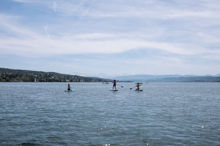 Sunrise Stand Up Paddle Tour on Lake Zurich