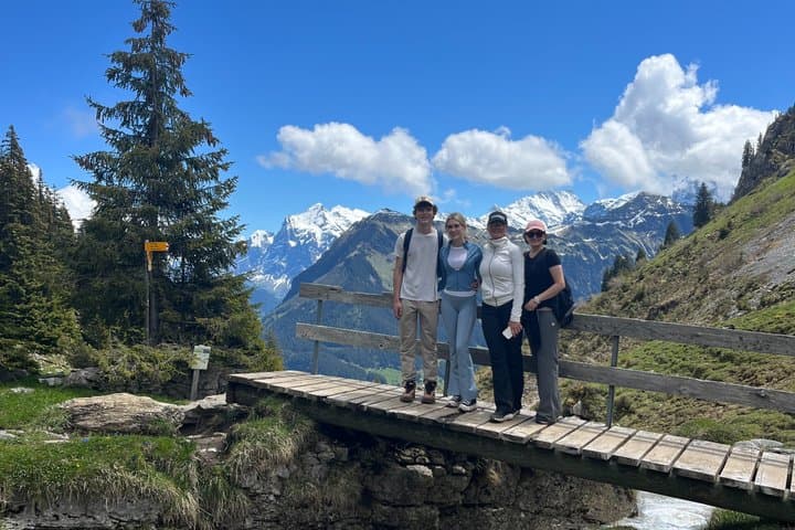 Alpine escape: mountain hut and hidden lake