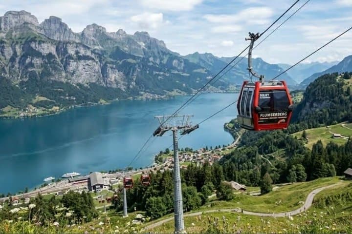 Chur Day Trip Flumserberg and Lake Walensee Boat Ride