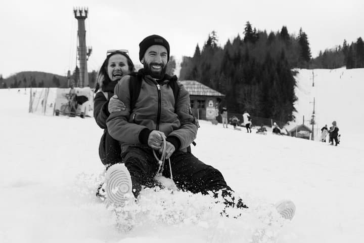 Private Klewenalp Snow Sledding Day from Lucerne