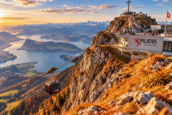 From Zurich Lucerne and Mount Pilatus Private Tour