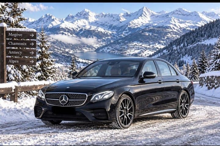 Geneva Airport (GVA) to Courchevel Private Mercedes Transfer