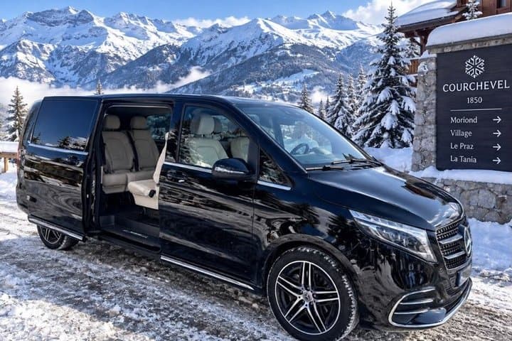 Geneva Airport (GVA) to Courchevel Private Mercedes Transfer