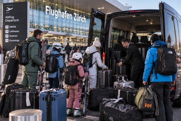 Interlaken to Zurich Airport Private Transfer with Ski Van Option