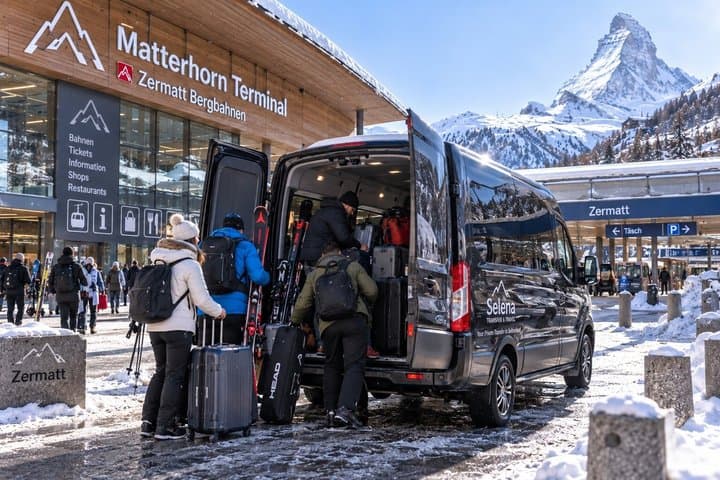 Private Transfer Basel Cruise Port to Zermatt Ski Van