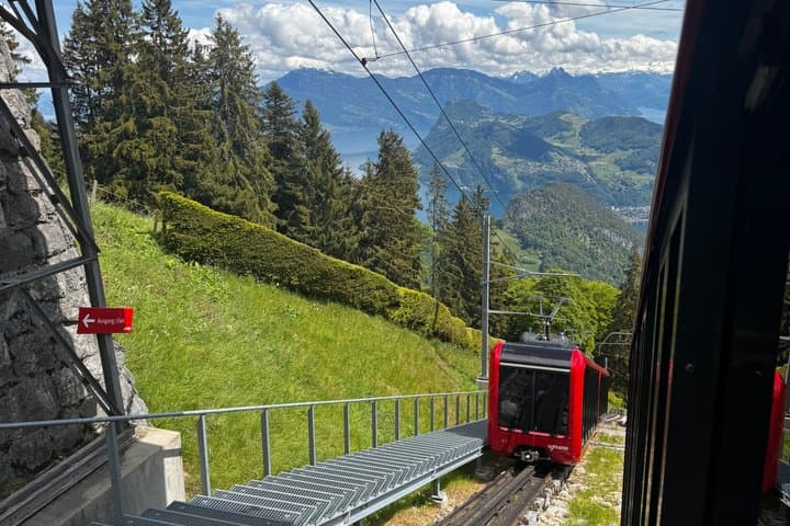 Lake Lucerne Cruise and Mount Pilatus Cogwheel Train Experience