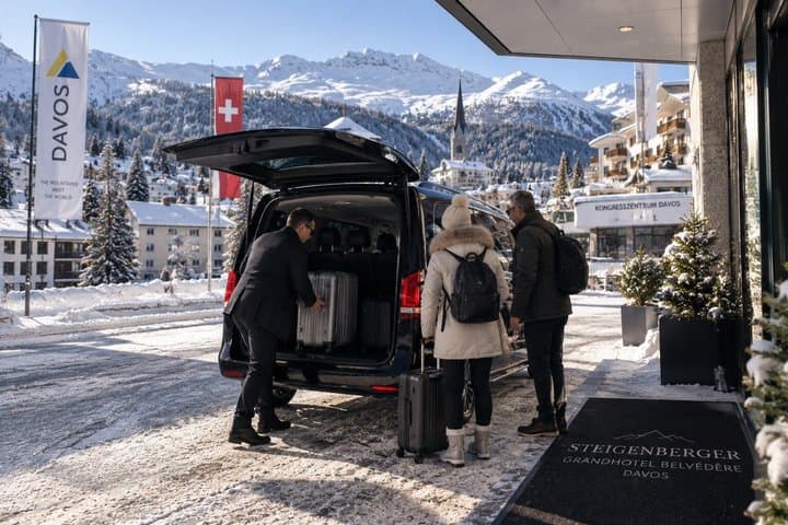 Private Transfer Basel Cruise Port to Davos Ski Van
