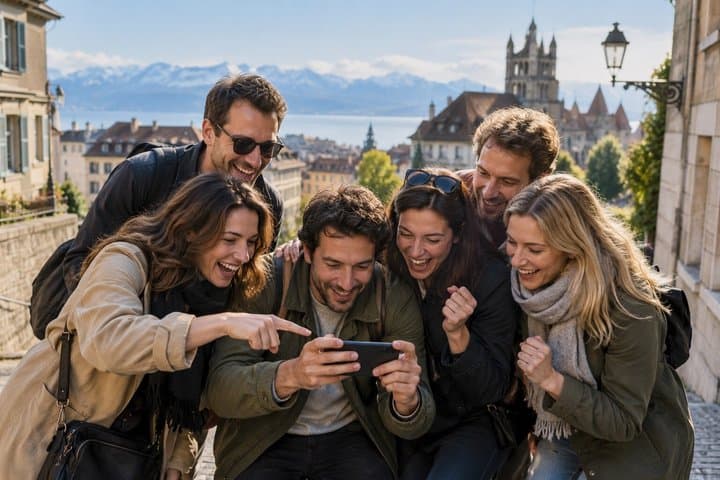 Escape Game Theme Team Magic in the streets of Lausanne