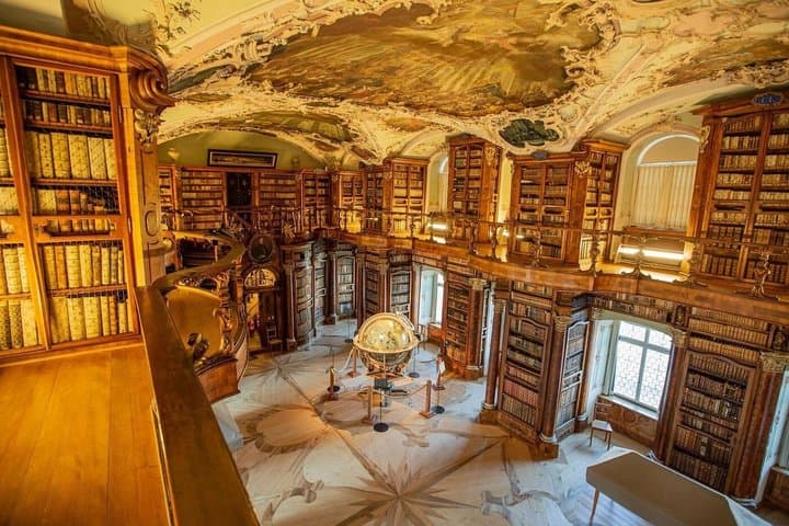 Liechtenstein St Gallen UNESCO library & Rhine Falls from Zurich